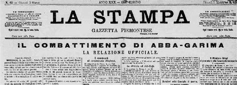 Anno 1896 125 Anni Fa La Battaglia Di Adua Nella Cronaca Dei