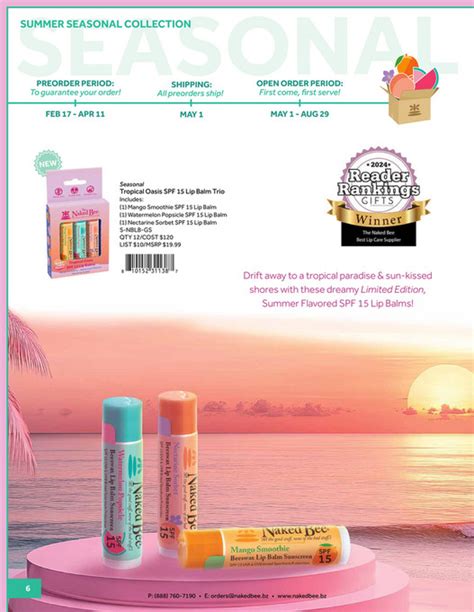 Philip David Company Naked Bee Catalog Winter Spring 2025 Page 6 7