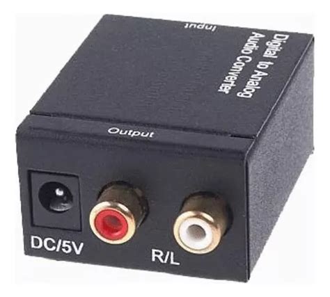 Convertidor De Audio Ptico Digital De Fibra Coaxial Rca Anal Gico Mercadolibre