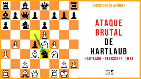 Leccion De Ajedrez Ataque Brutal De Hartlaub Hartlaub Fleischer