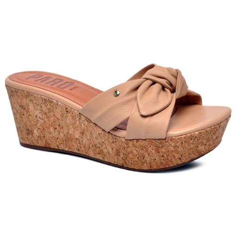 Tamanco Plataforma Parô Couro 025 2001 Nude