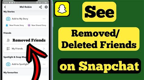 How To See Removed Deleted Friends On Snapchat Find Deleted