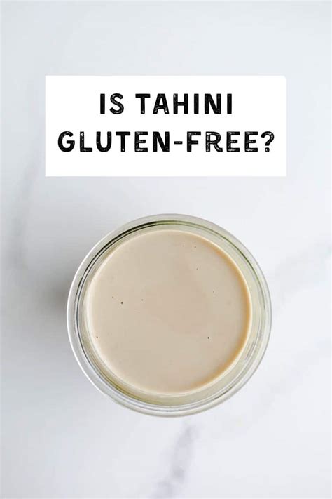 Is Tahini Gluten Free Squelo