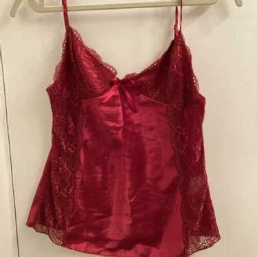 Avidlove Satin Lingerie Lace Sleepwear Set Red With S Gem