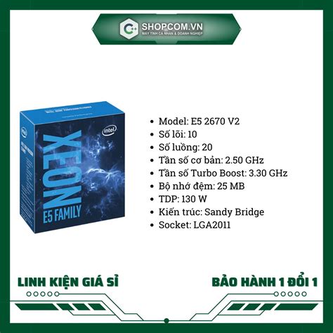 Đánh giá CPU Intel Xeon E5-2670 V2 (10 nhân, 20 luồng, 2.5 GHz) | Viết ...
