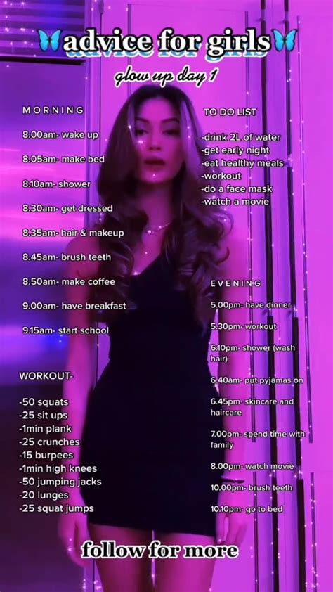 Glow Up Workout Girl Life Hacks Skin Care Routine Glow Up