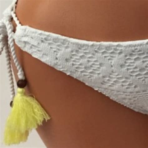 Victoria S Secret Swim Victorias Secret White Bikini Bottom Lace