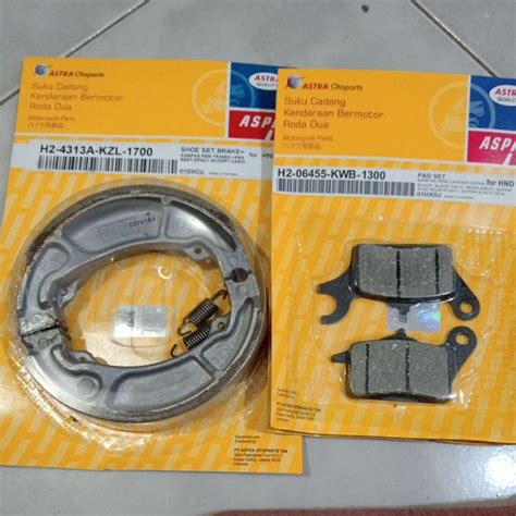 Jual Paket Kampas Rem Depan Belakang Revo Absolute Blade Lama Aspira