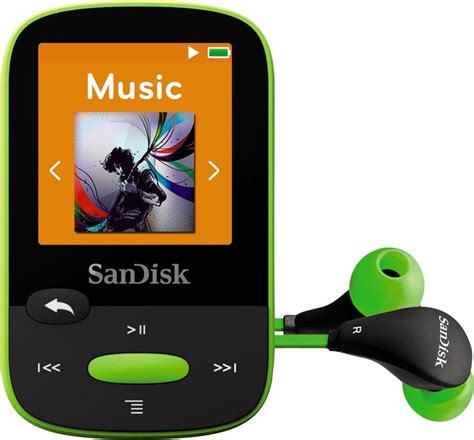 MP3 плеер 8Gb SanDisk Sansa Clip Sport Lime (SDMX24-008G-G46L) купить ...