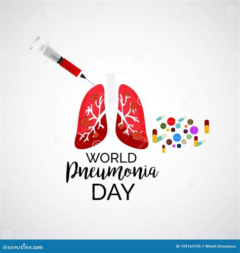 World Pneumonia Day stock illustration. Illustration of flyer - 159163193