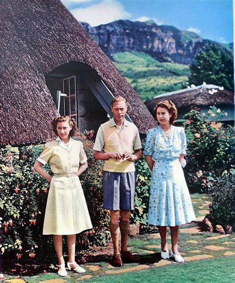 King George VI With Margaret And Elizabeth 1947 Princess Elizabeth