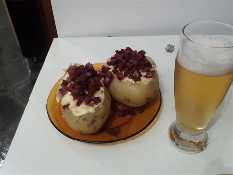 Batata Recheada Com Calabresa E Requeijão Acompanhamentos Batata