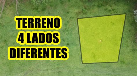 COMO CALCULAR LOS METROS CUADRADOS DE UN TERRENO CON CUATRO LADOS