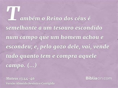 Mateus 13 44 46 - Mateus 13:44-46 - Bíblia