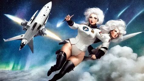 Dopamine Girl Women Big Ass Big Tits White Skin White Hair Pearl
