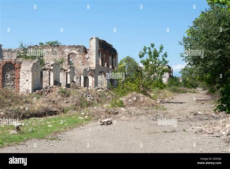 Destroyed Building Agdam Ghost Town Unrecognized State Of Nagorno