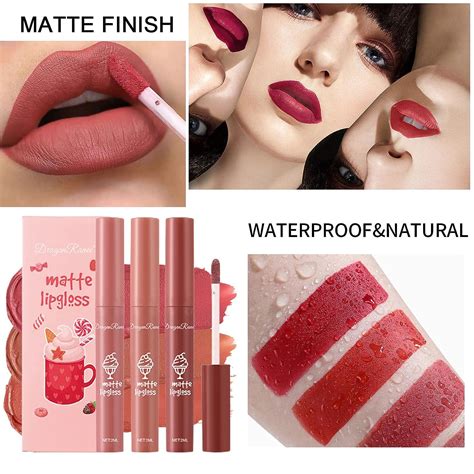 Nude Matte Lipstick Set Long Lasting 24 Hour Waterproof Lip Stain Set