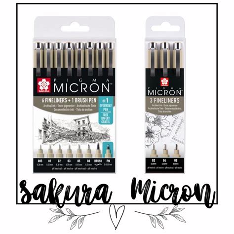 Sakura Micron Pigma Fineliners kopen? - Micron - Brush - Graphic