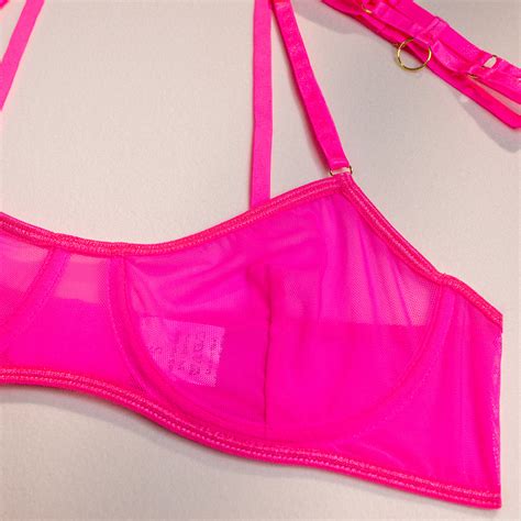 Valentine S Day Sexy Mesh Bra Sets For Women Sex Lingerie Transparent Bra Set Women S Underwear