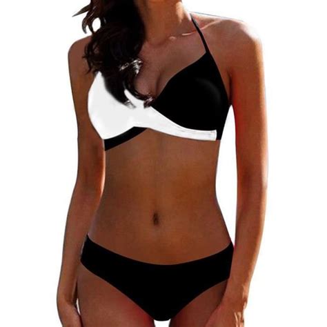 MAILLOT DE BAIN Maillots De Bain Sexy Pour Femmes Bikini Push Up Mujer Tenue Pour La