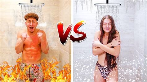 Hot Vs Cold Shower Challenge Youtube