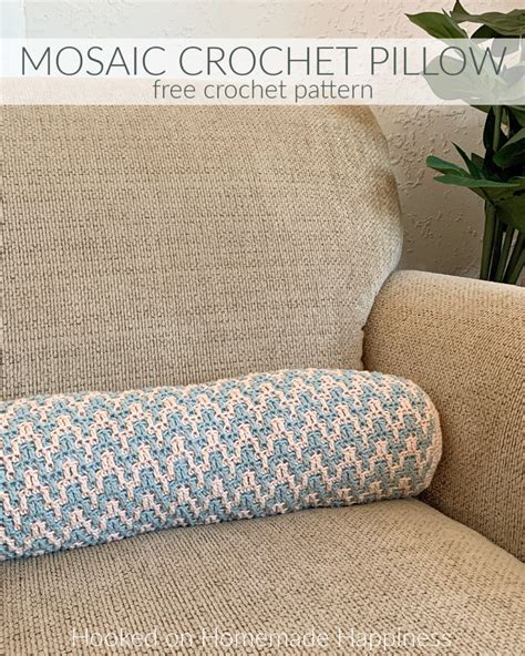 Mosaic Crochet Pillow Pattern Hooked On Homemade Happiness