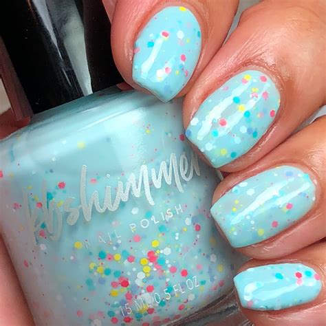 Kbshimmer Salt Water Sassy Aqua Crelly Glitter Nail Polish