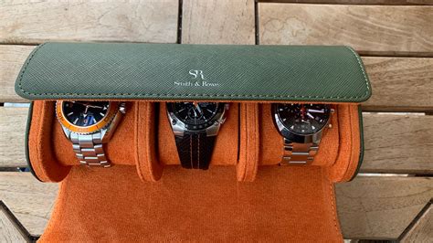 Elegant Watch Roll, Leather Roll, Leather Watch Case, Travel