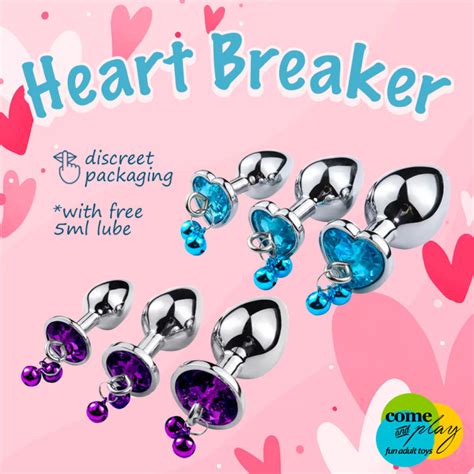 Heart Breaker Stainless Steel Jewel Butt Anal Plug Adult Sex Toys For Men And Women Lazada Ph