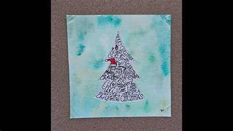 Handmade Card Merry Christmas Tree YouTube