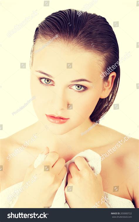 Happy Nude Woman Perfect Body Posing Stock Photo Shutterstock