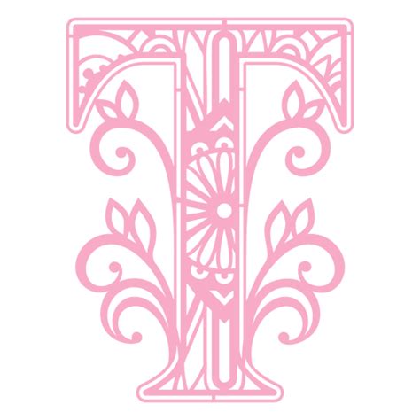 Design Png E Svg De Mandala Monogramas Redemoinho Feminino Para