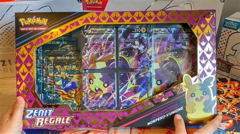 APRO LA COLLEZIONE PREMIUM POKEMON DI MORPEKO V UNIONE ZENIT REGALE