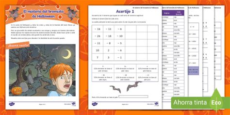 Juego de detectives STEM El misterio del bromista de Halloween 5º