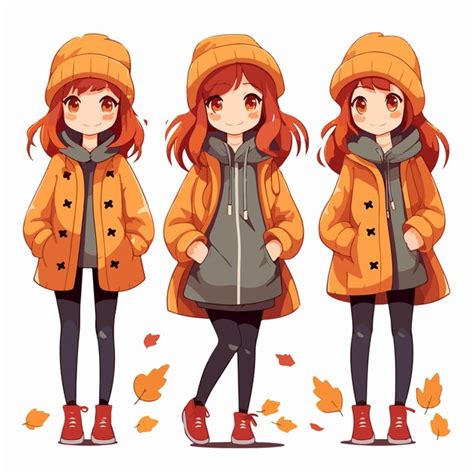 La mujer elegante en otoño usa la generación ai Vector Premium