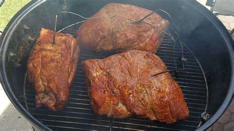 Boston Butts On Wsm Pulled Pork Sc Bbq Vinegar Based Bbq Youtube