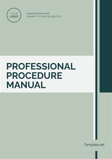 Free Procedure Manual Templates To Edit Online And Print