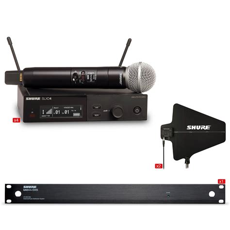 Shure Slxd 4 Handheld Wireless Microphone With Antenna Bundle Band G58
