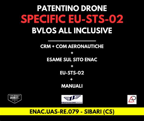 DRONEXT EU PATENTINO DRONE A1 A2 A3 IT STS E MANUALI