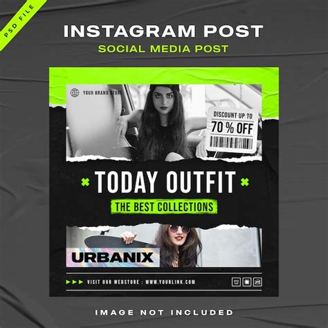 Premium Psd Urban Streetwear Fashion Sale Instagram Post Template Design