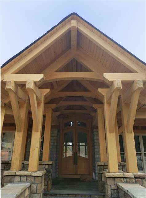 Timber Frame Entrances Created In South Carolina By Moresun