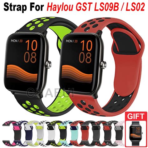 Silicone Strap Bracelet Band Replacement For Haylou Gst Ls B Ls