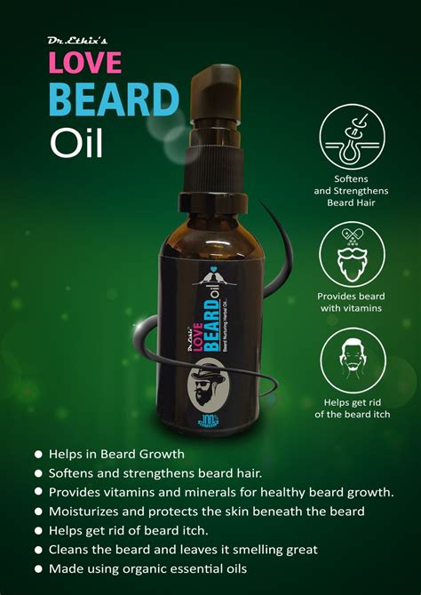 Dr Ethix Love Beard Oil Men Nutritional Oil For Beard Growth