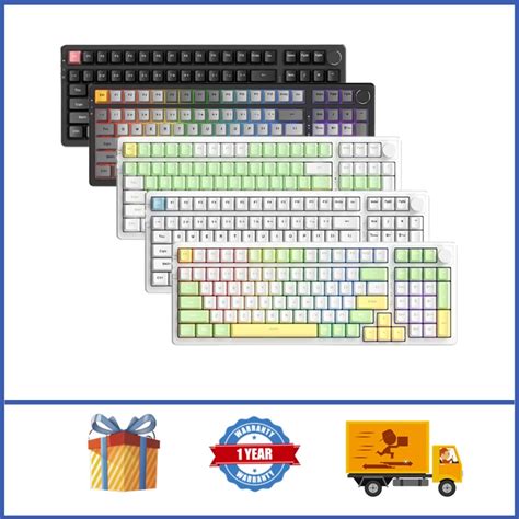 Ajazz Ak Wireless Mechanical Keyboard Gasket Structure Rgb Backlight Hot Swappable Custom