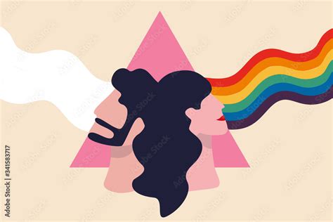 Lgbt Pride Rainbow Equality And Self Affirmation Of Lesbian Gay Bisexual And Transgender