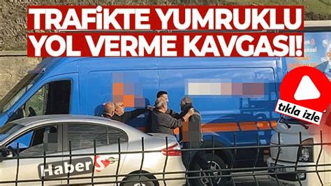 Stanbul Da Trafikte Yumruklu Yol Verme Kavgas Kameraya Yans D Youtube