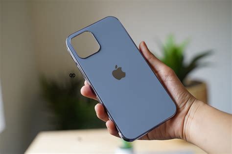 Sierra Blue Soft Glass Finish Case For Iphone 12 Starelabs® India