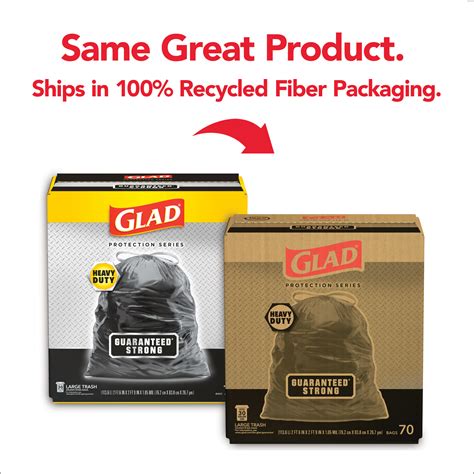 Glad Brand Extra Strong Drawstring Trash Bags Large 30 Gallon Size