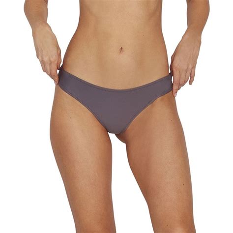 Volcom Swim Volcom Simply Solid Cheekini Bikini Bottoms Steel