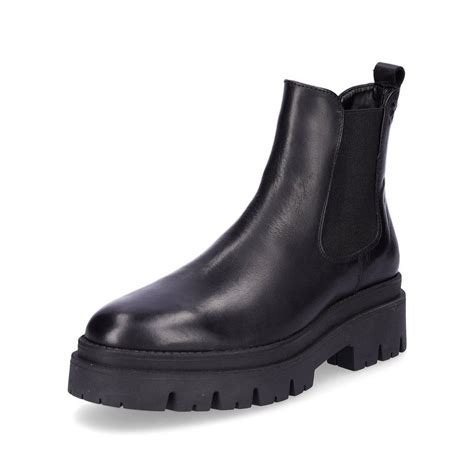 Tamaris Tamaris Damen Leder Chelsea Boot schwarz Chelseaboots, Urbane ...